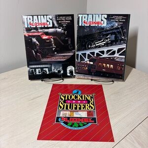 Vintage Lionel Trains 1991 Catalog Lot Book One Two Stocking Stuffers PB